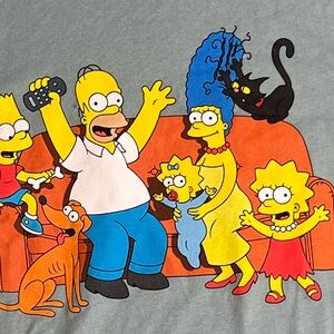 Gray The Simpsons Graphic Tee